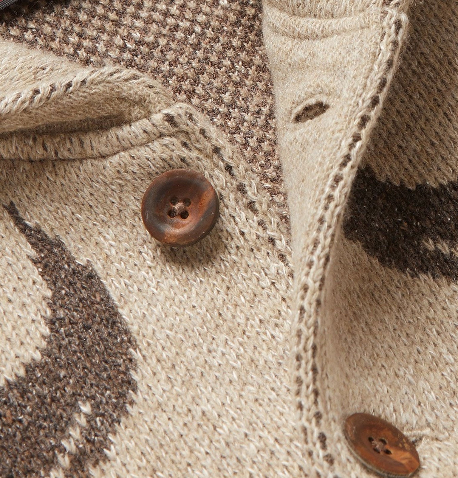 The Westbourne Cardigan tricoté homme vintage à revers, simple boutonnage