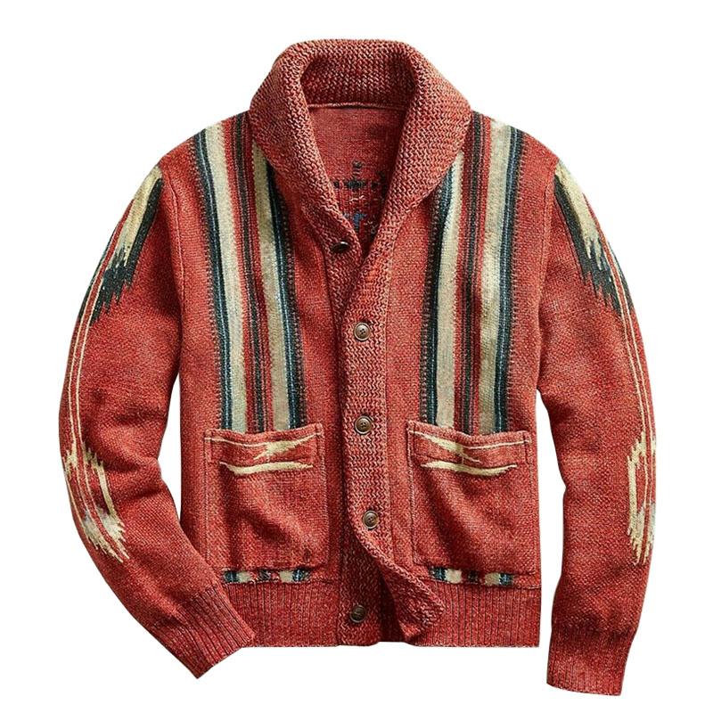 The West Bromwich Cardigan vintage pour homme en tricot boutonné