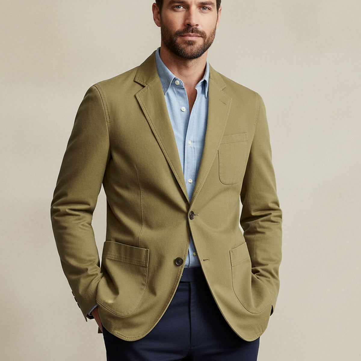 The Reykjavik - Veste blazer en coton pour homme avec poches