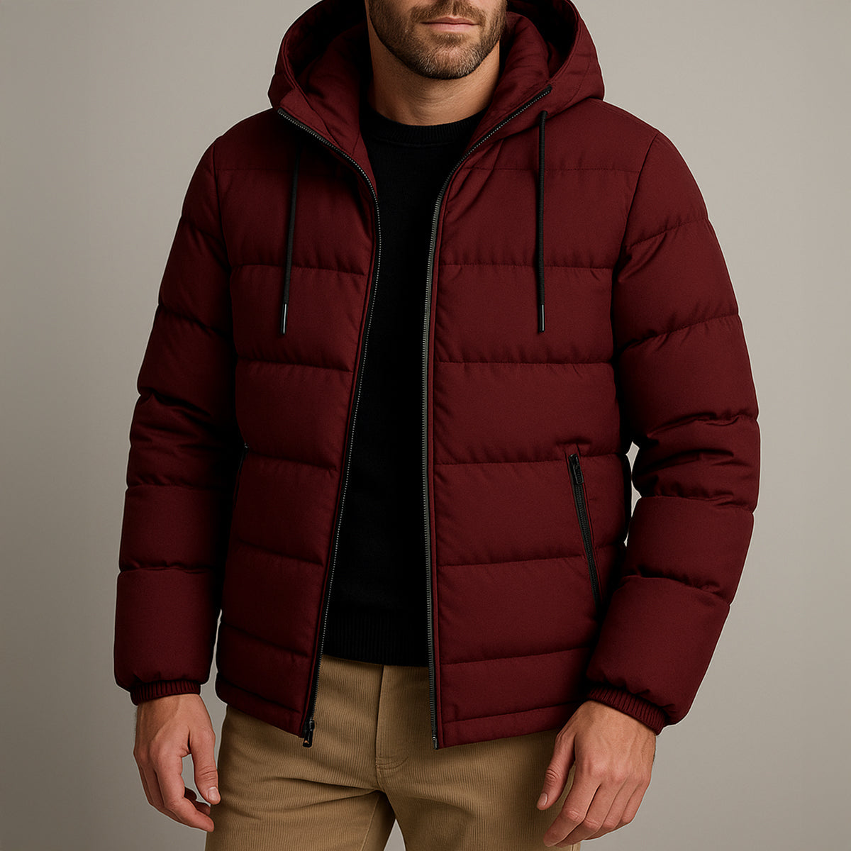 The Edinburgh Parka imperméable pour homme - Doudoune d'hiver à capuche