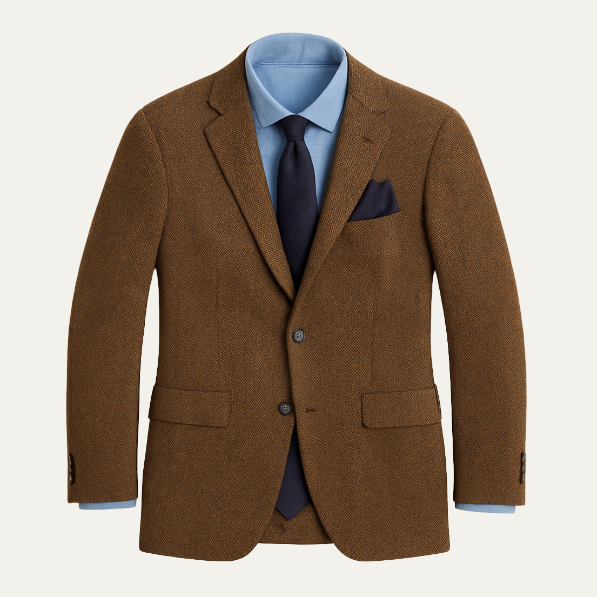 The Berwick Blazer en tweed marron chic et décontracté pour homme