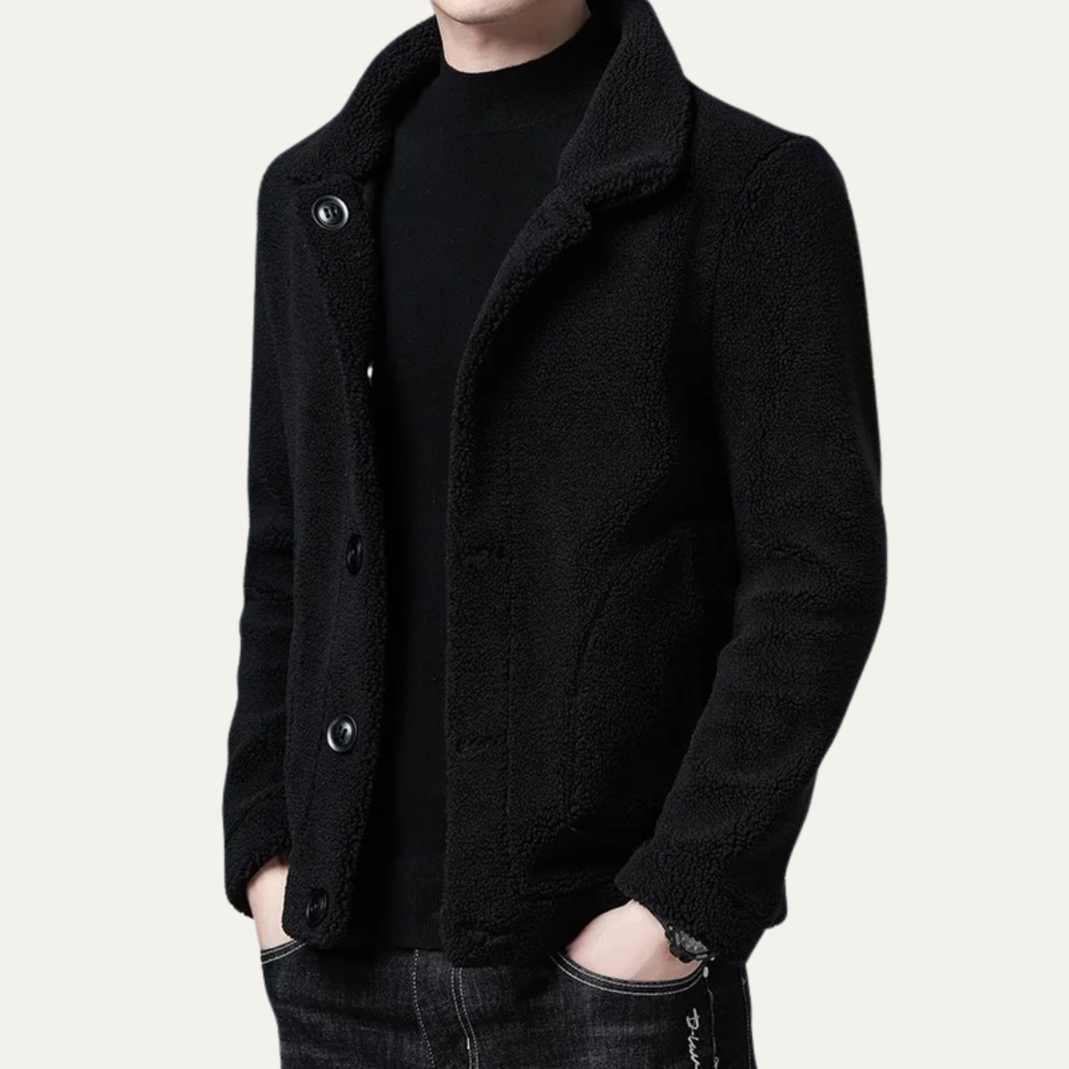 The Brecon Veste polaire chaude d’hiver avec poches pour homme