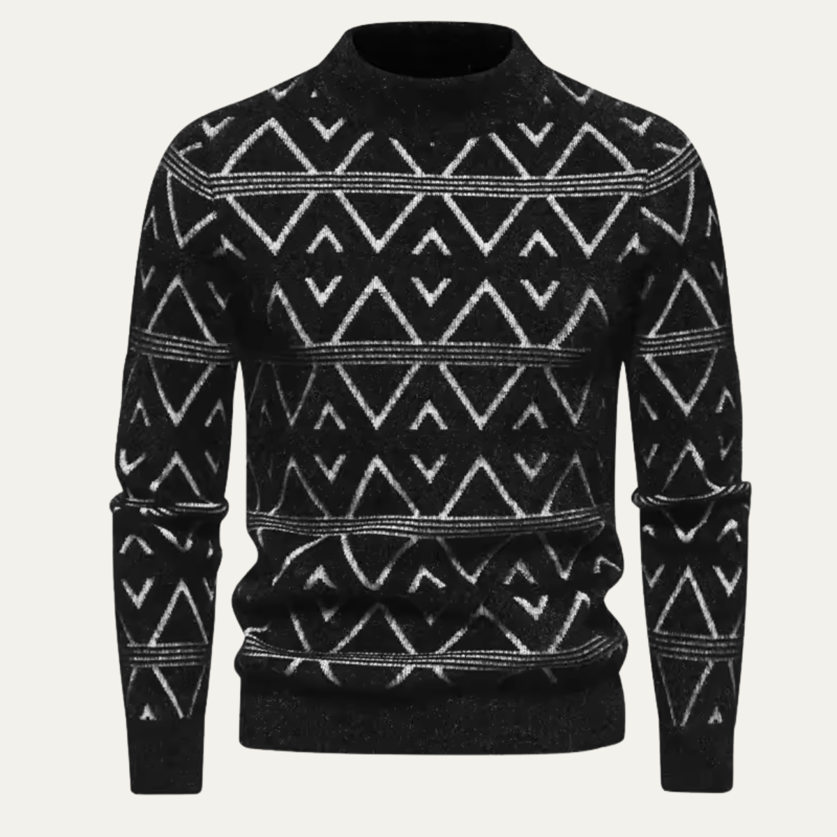The Ortisei – Pull homme motif argyle en maille élégante