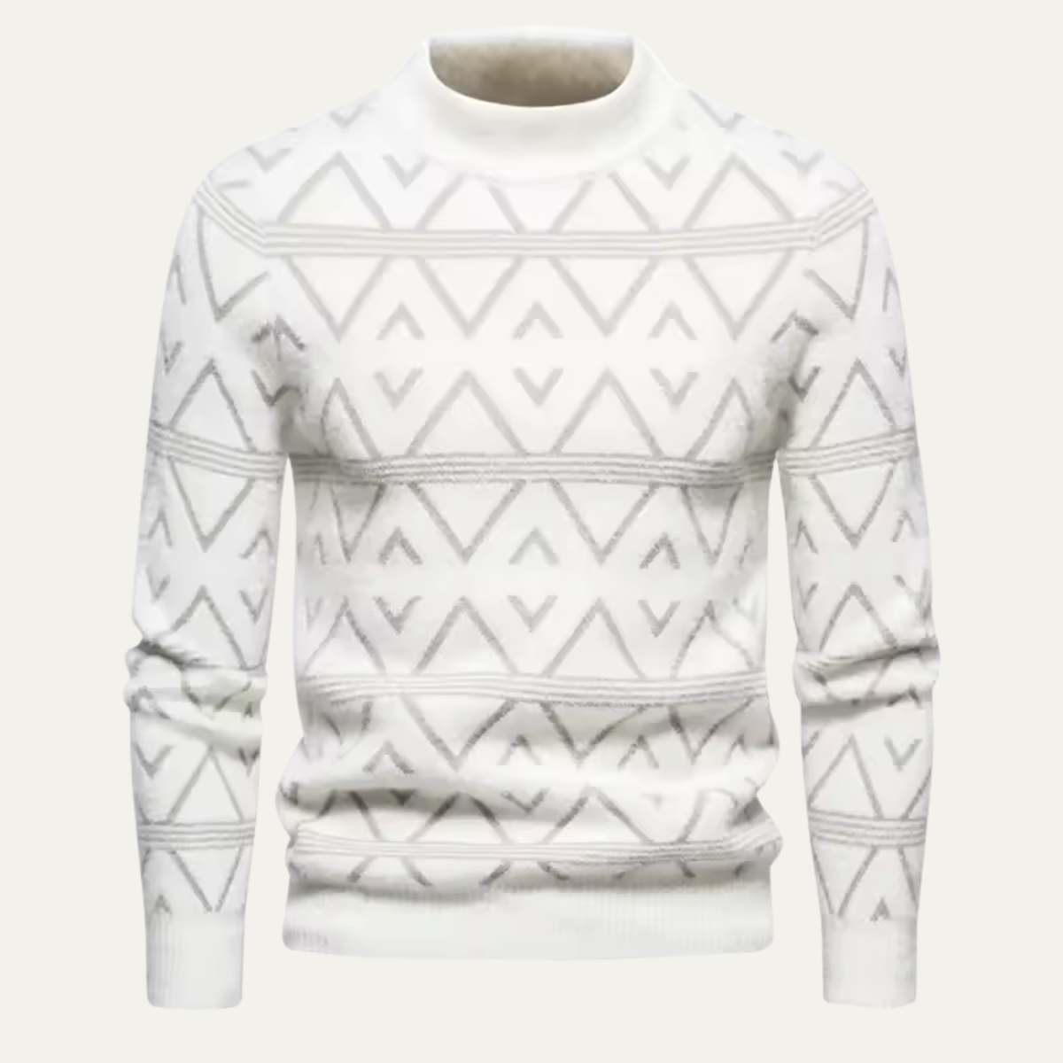 The Ortisei – Pull homme motif argyle en maille élégante