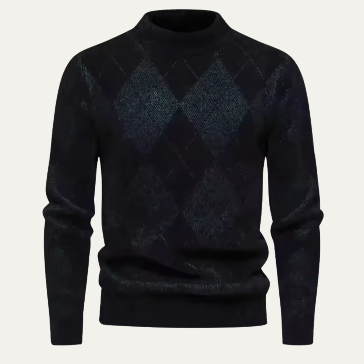 The Ortisei – Pull homme motif argyle en maille élégante