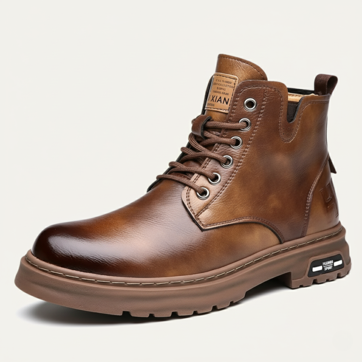 The Lipari - Bottines en Cuir Antidérapantes Durables pour Hommes
