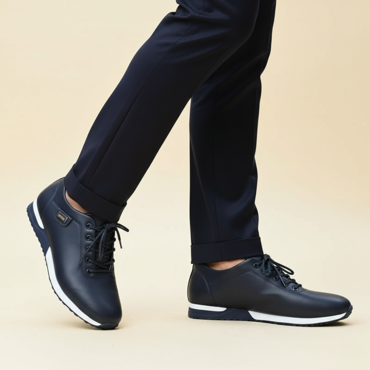 The Bond Street - Baskets Orthopédiques en Cuir pour Hommes