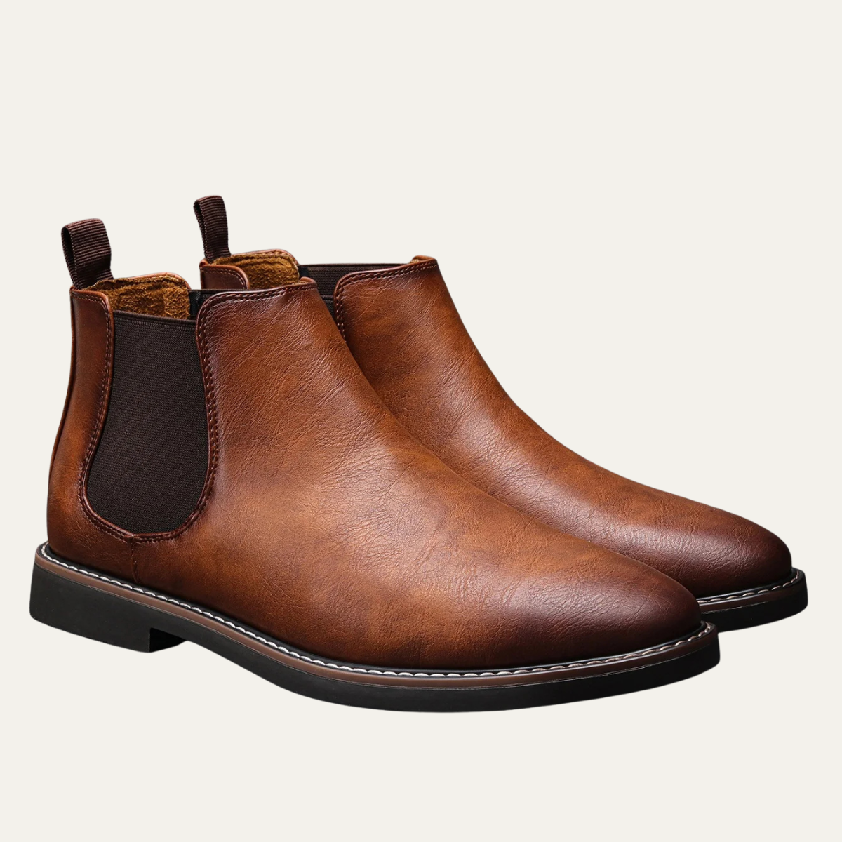 The Mantova - Bottes Chelsea classiques rétro en cuir pour homme