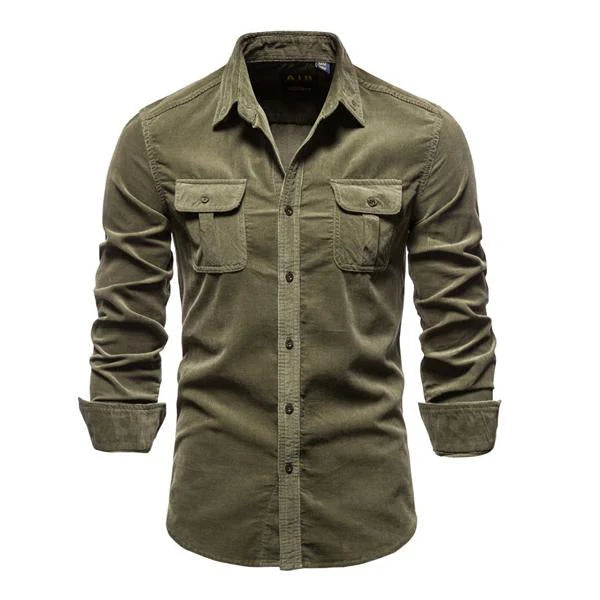 The Cerveteri Chemise utilitaire élégante à manches longues pour homme
