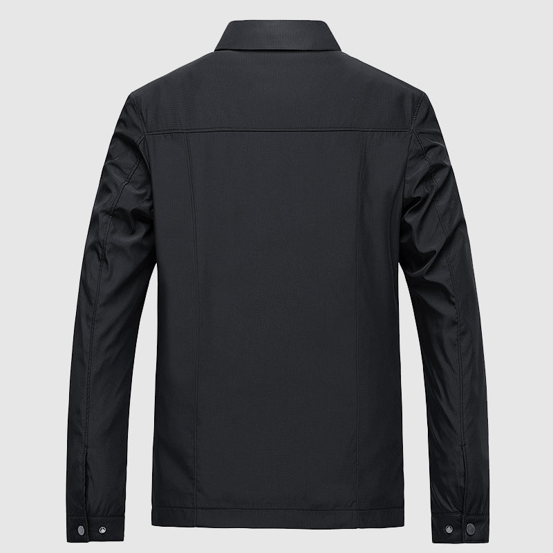 The Montepulciano Veste coupe-vent légère décontractée pour homme avec col montant élégant