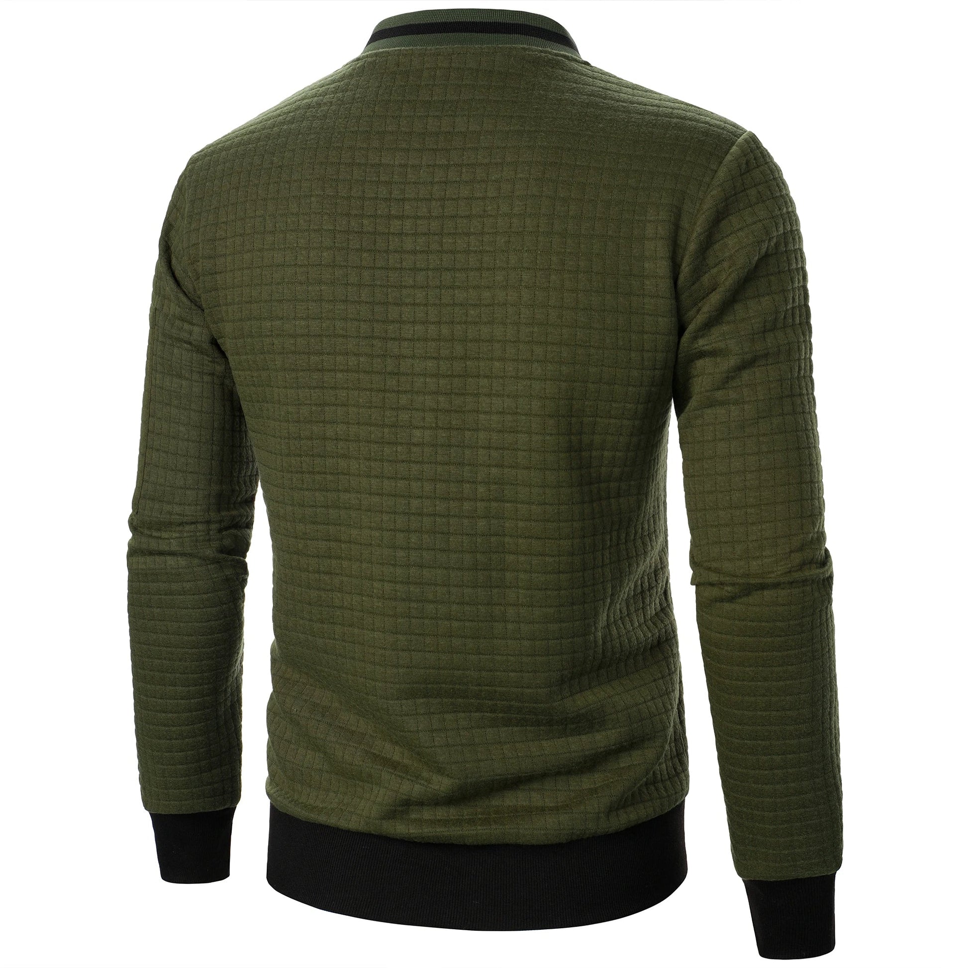 The Harlow - Cardigan ajusté en coton avec fermeture éclair pour homme