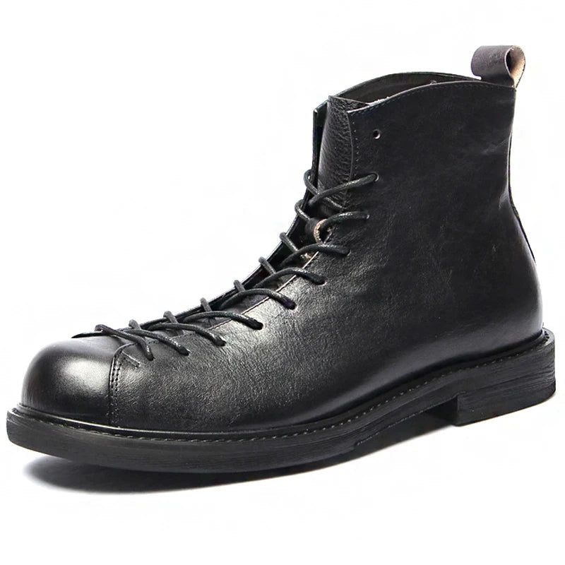 The Cranleigh - Bottes en Cuir Rustiques à Lacets pour Hommes