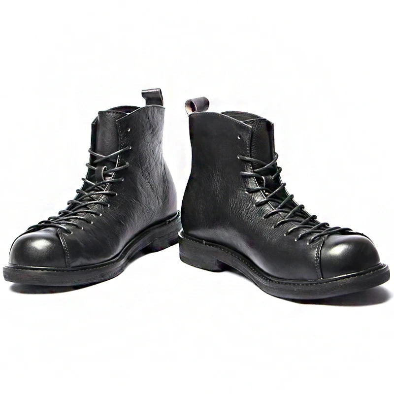 The Cranleigh - Bottes en Cuir Rustiques à Lacets pour Hommes