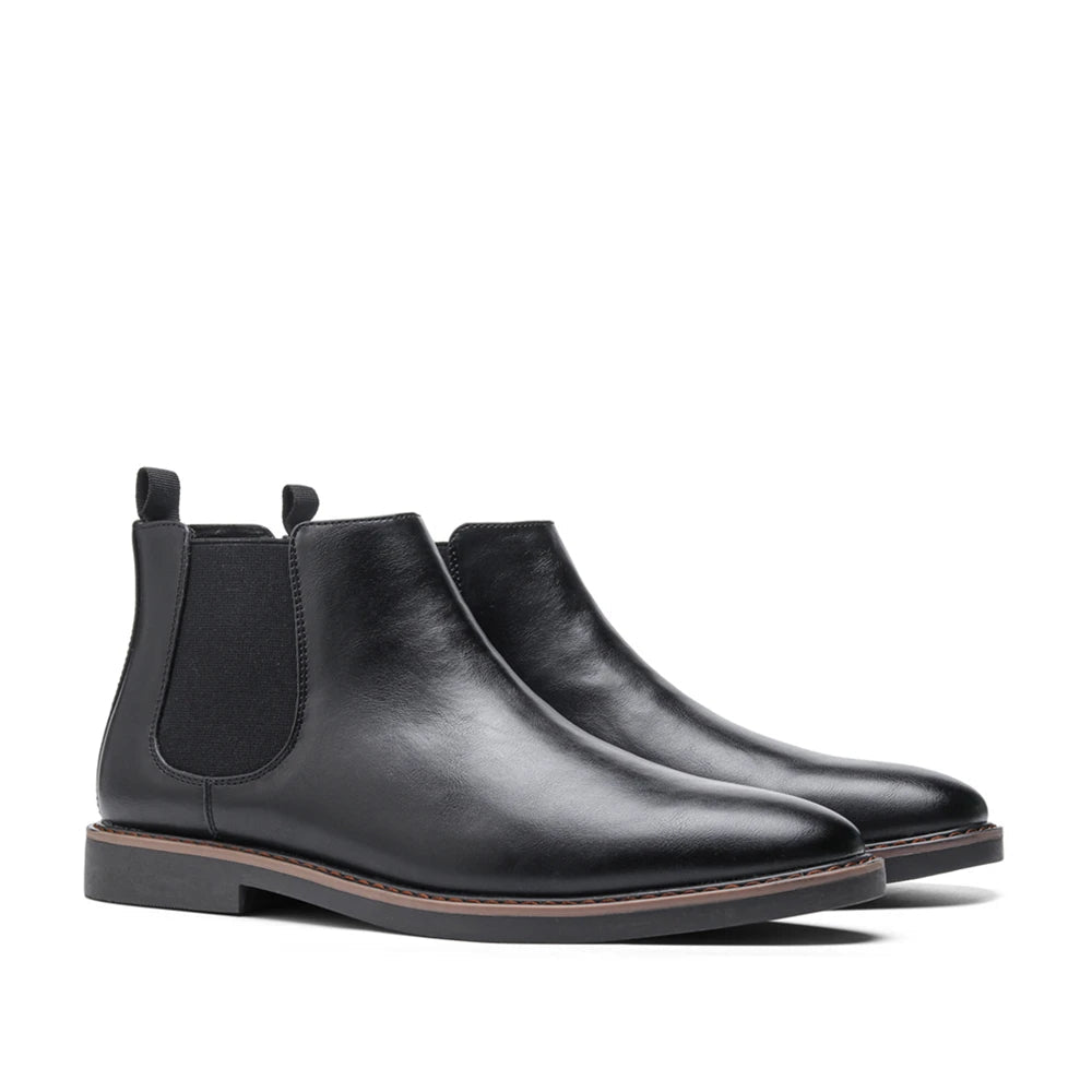 The Highlands Bottines Chelsea en cuir durable pour hommes