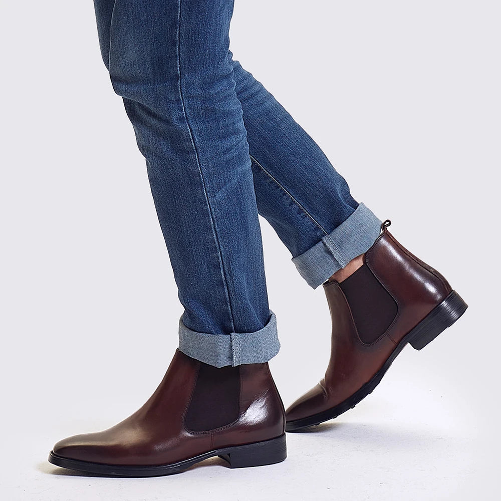 The Kirkwall - Bottes Chelsea Smart en Cuir Poli pour Hommes