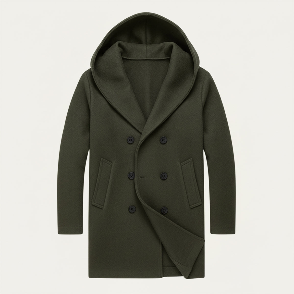 The Bonassola - Trench-coat à capuche et double boutonnage pour homme