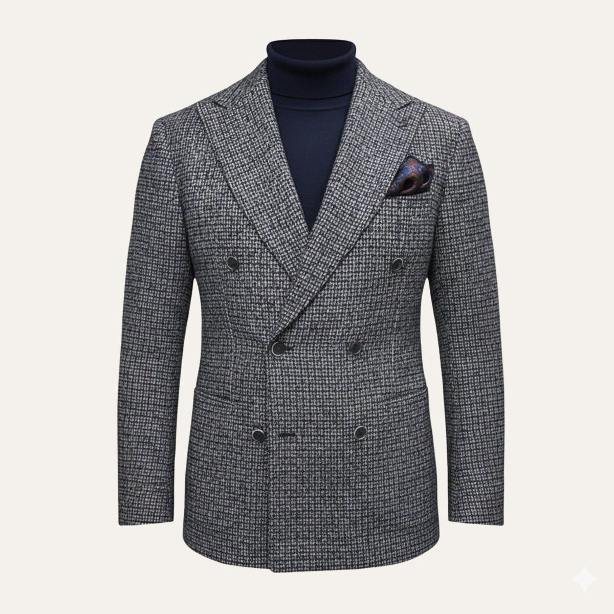 The Garda Porto - Veste Blazer à Carreaux à Double Boutonnage pour Hommes
