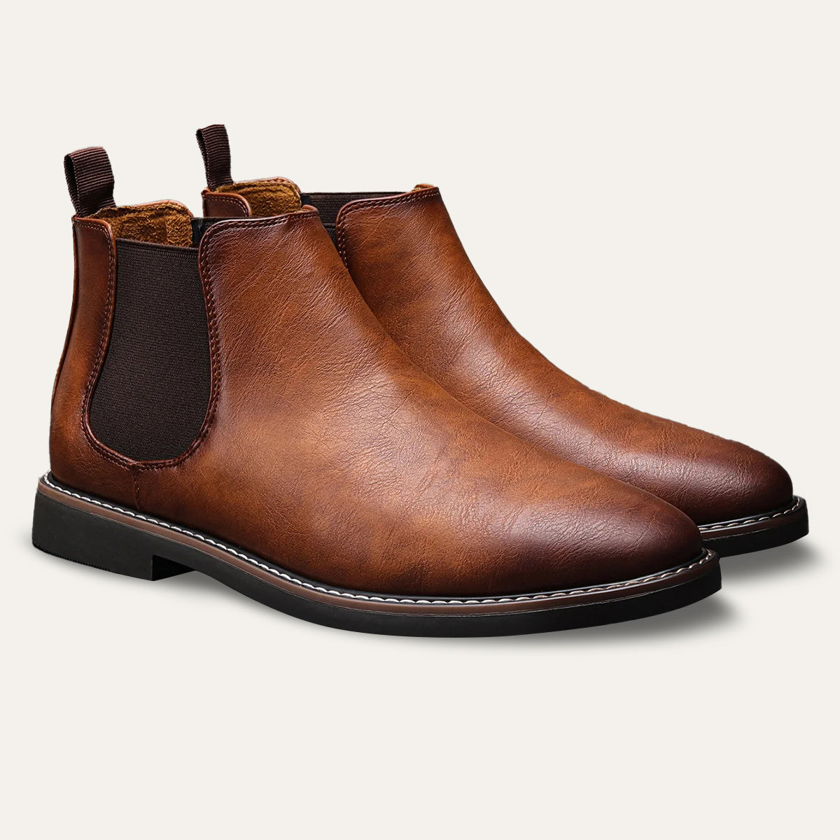 The Staffordshire Bottines Chelsea classiques en cuir pour hommes