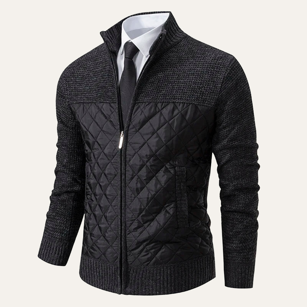 The Monopoli Veste zippée matelassée en maille pour homme