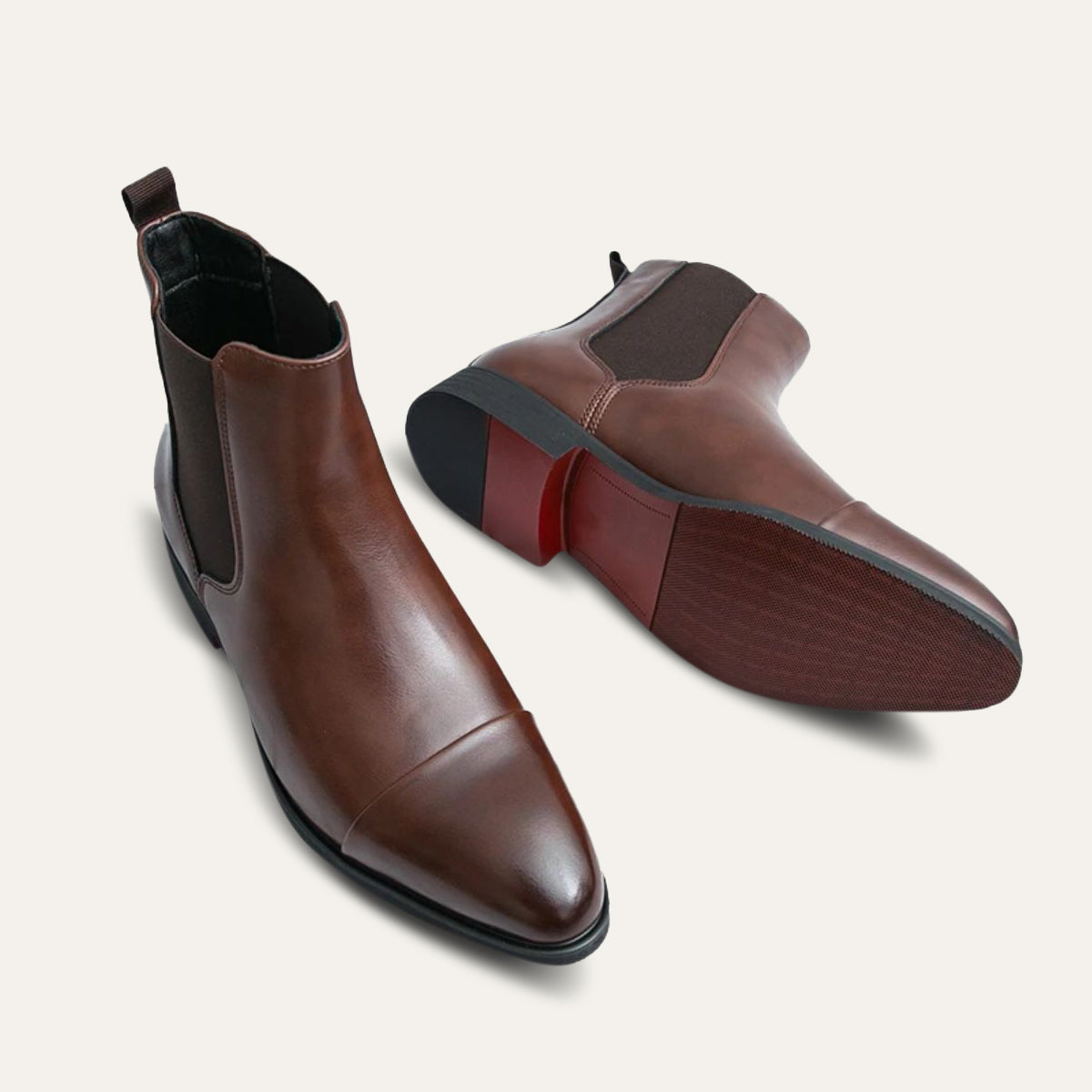 The Savile Bottes Chelsea en cuir pour homme