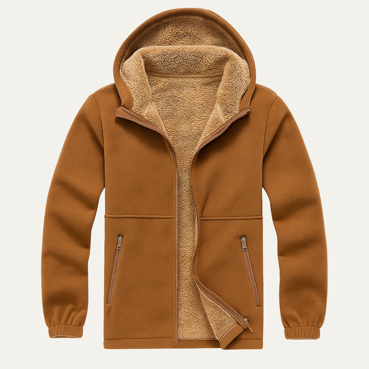 The Glenhaven - Veste à Capuche Zippée en Polaire Soft Shell d'Hiver pour Homme