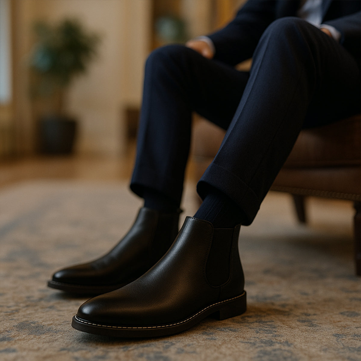 The Lothian - Bottes Chelsea Classiques en Cuir pour Hommes