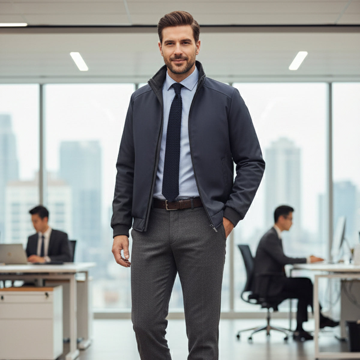 The Glasgow - Veste d'hiver pour homme - Manteau thermique imperméable