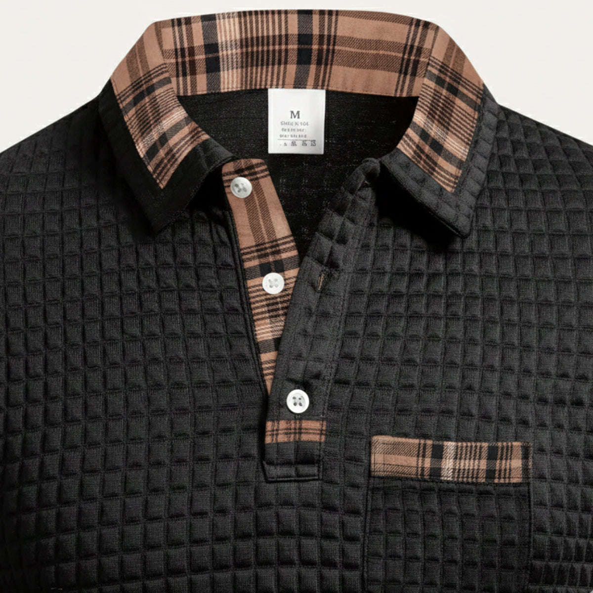 The Saturnia - Pull Polo en Maille Waffle pour Homme