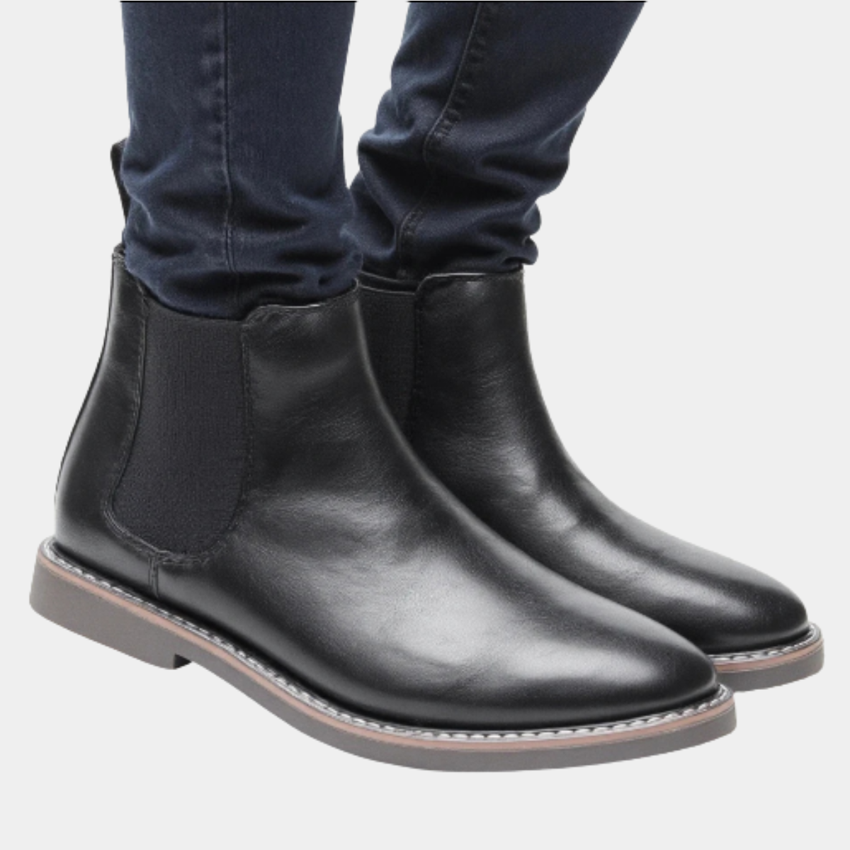 The Tavolara - Bottines Chelsea en Cuir Classiques pour Hommes