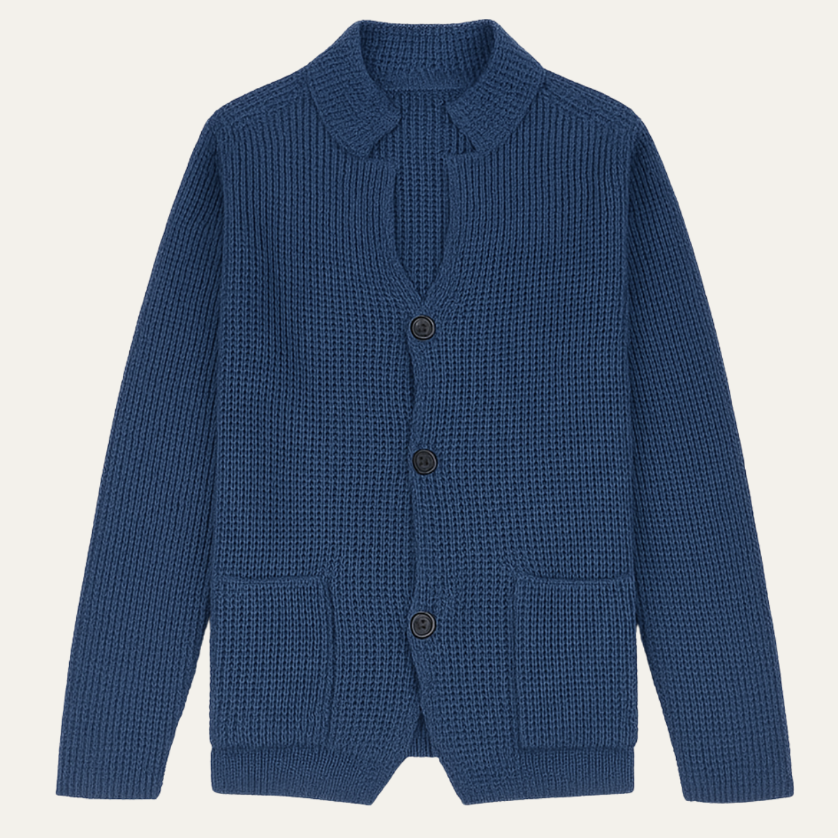 The Silverton - Cardigan en Tricot à Col Montant pour Hommes
