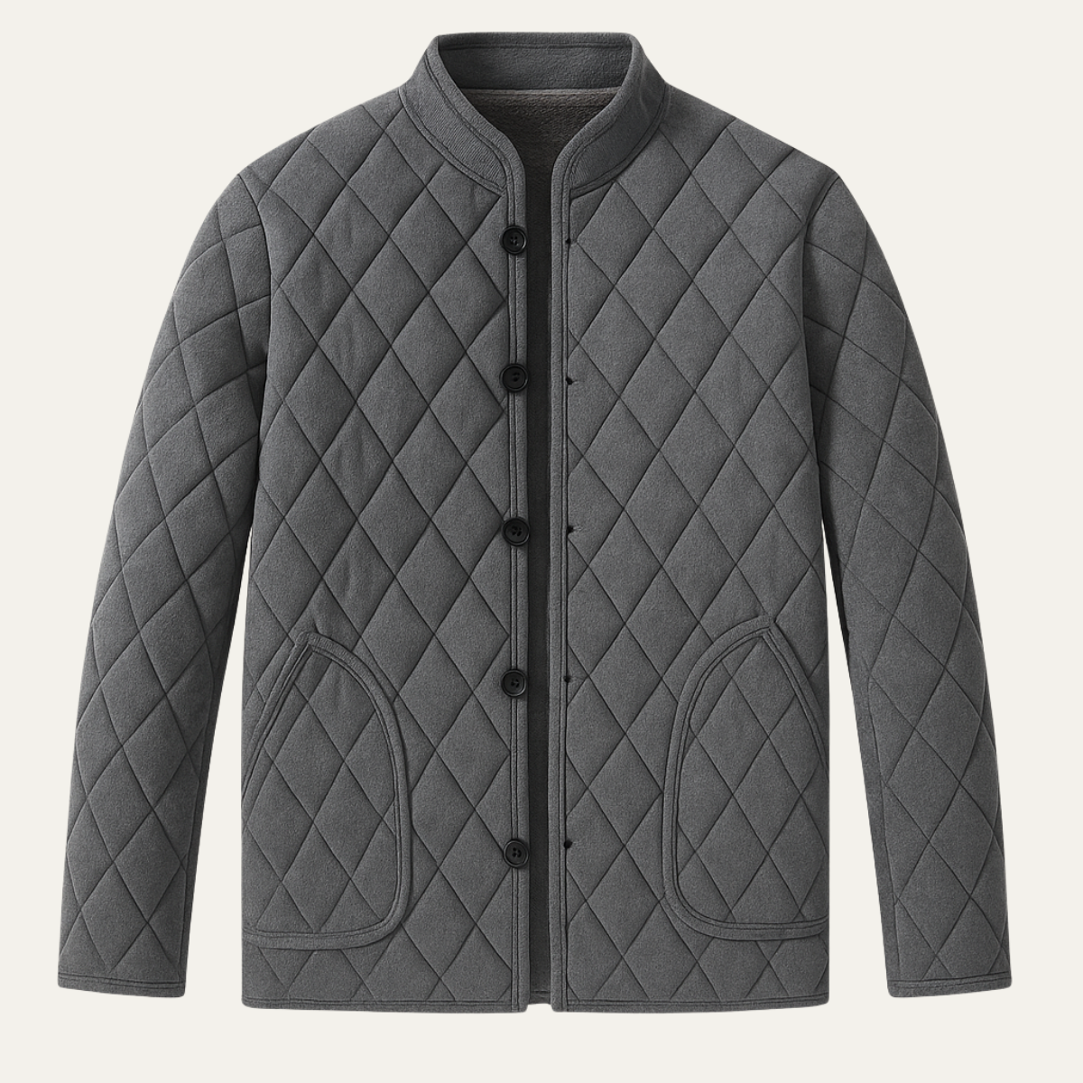 The Springdale - Veste d'hiver matelassée épaisse pour homme avec doublure en polaire
