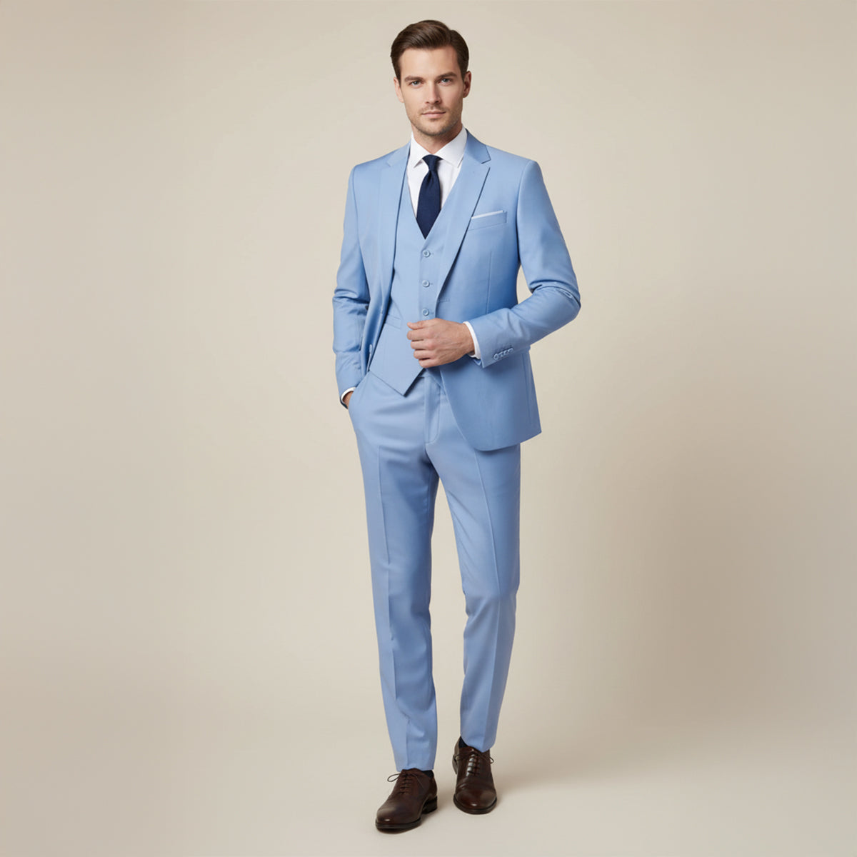 The Ugento Costume 3 pièces élégant et ajusté pour homme