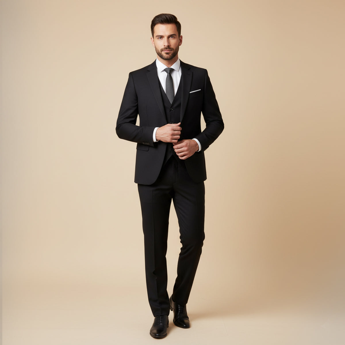 The Ugento Costume 3 pièces élégant et ajusté pour homme