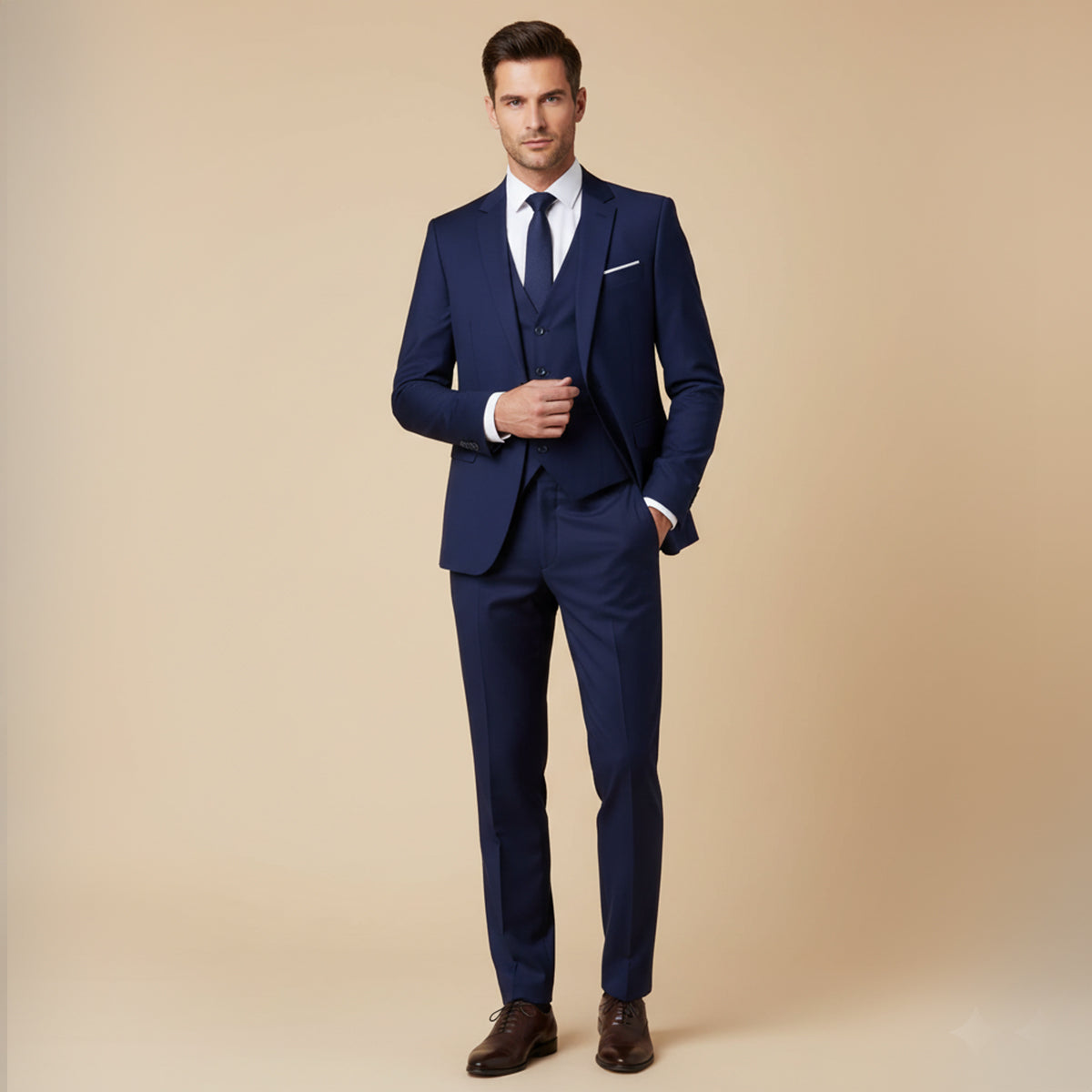 The Ugento Costume 3 pièces élégant et ajusté pour homme