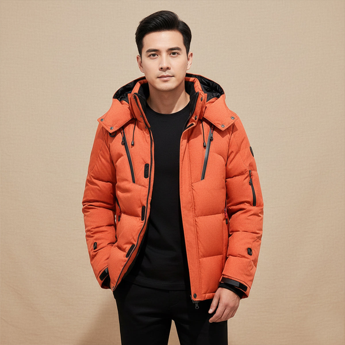 The Foxglove - Parka d'hiver isolante pour homme avec capuche