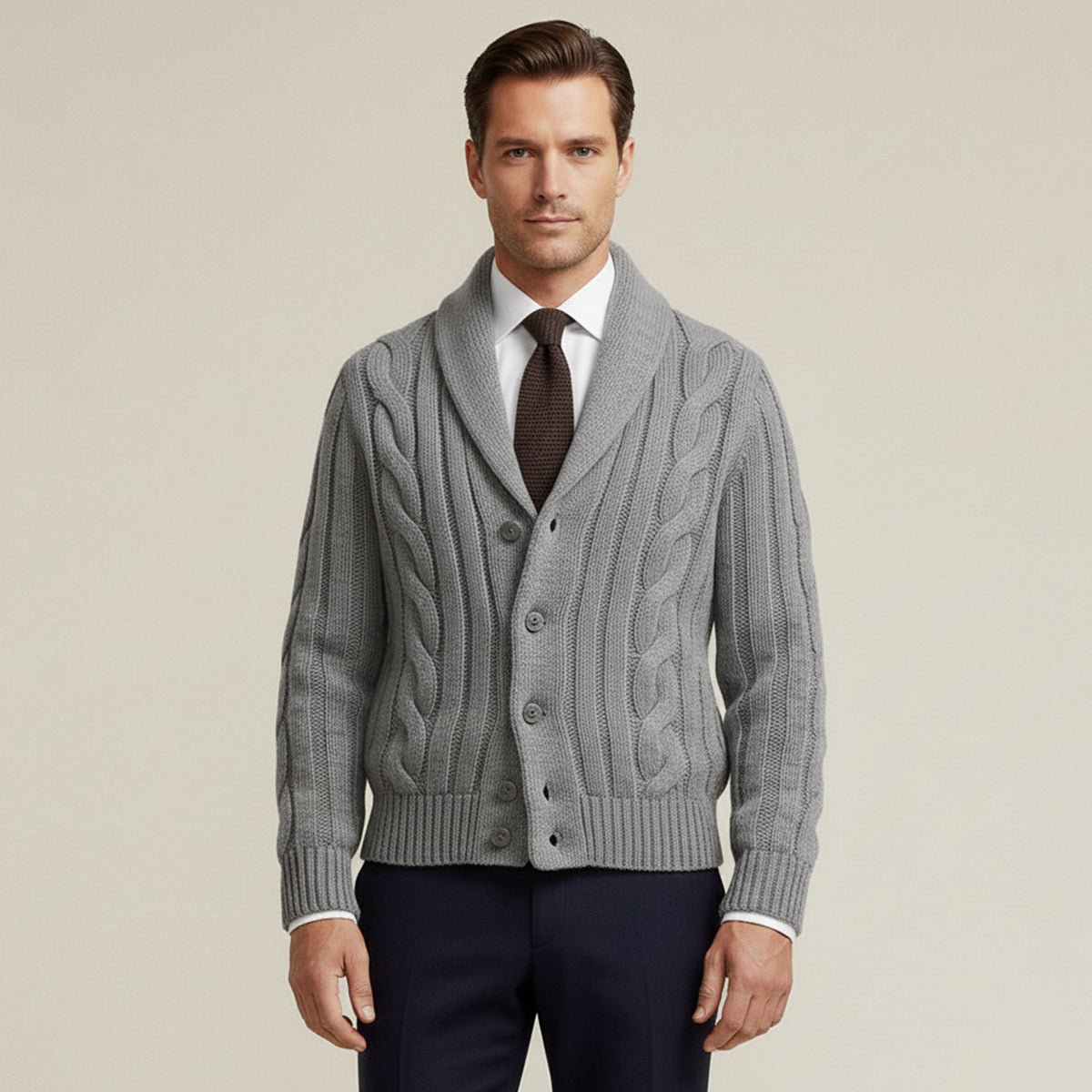 The Kensington - Cardigan Tricoté pour Hommes