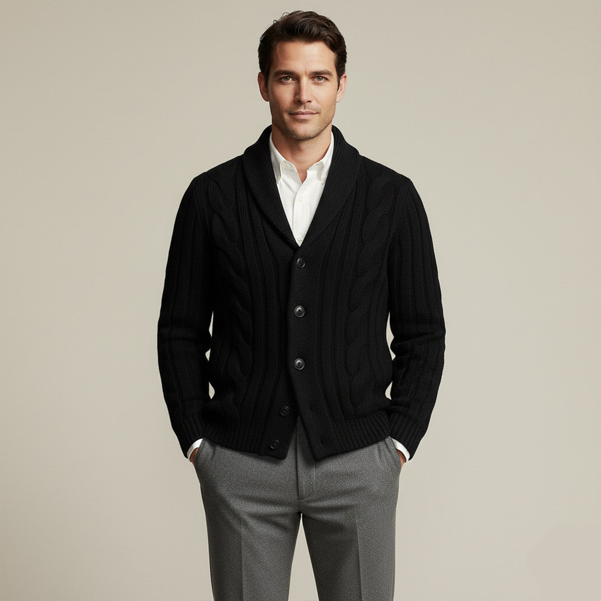 The Kensington - Cardigan Tricoté pour Hommes