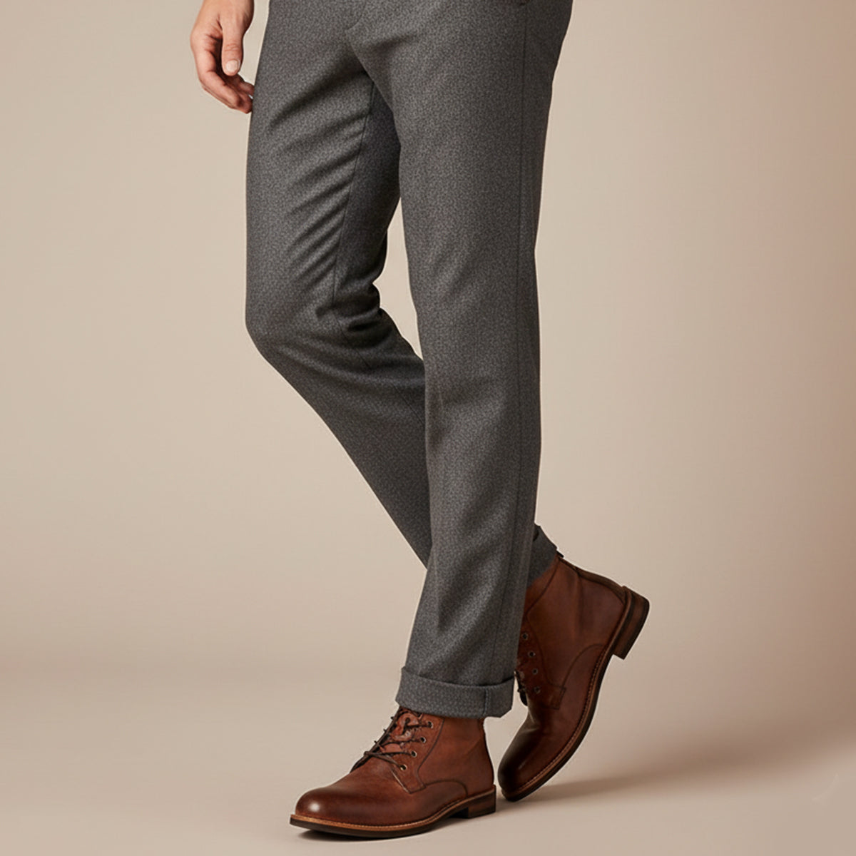 The Lucca Bottines Vintage en Cuir à Lacets pour Homme