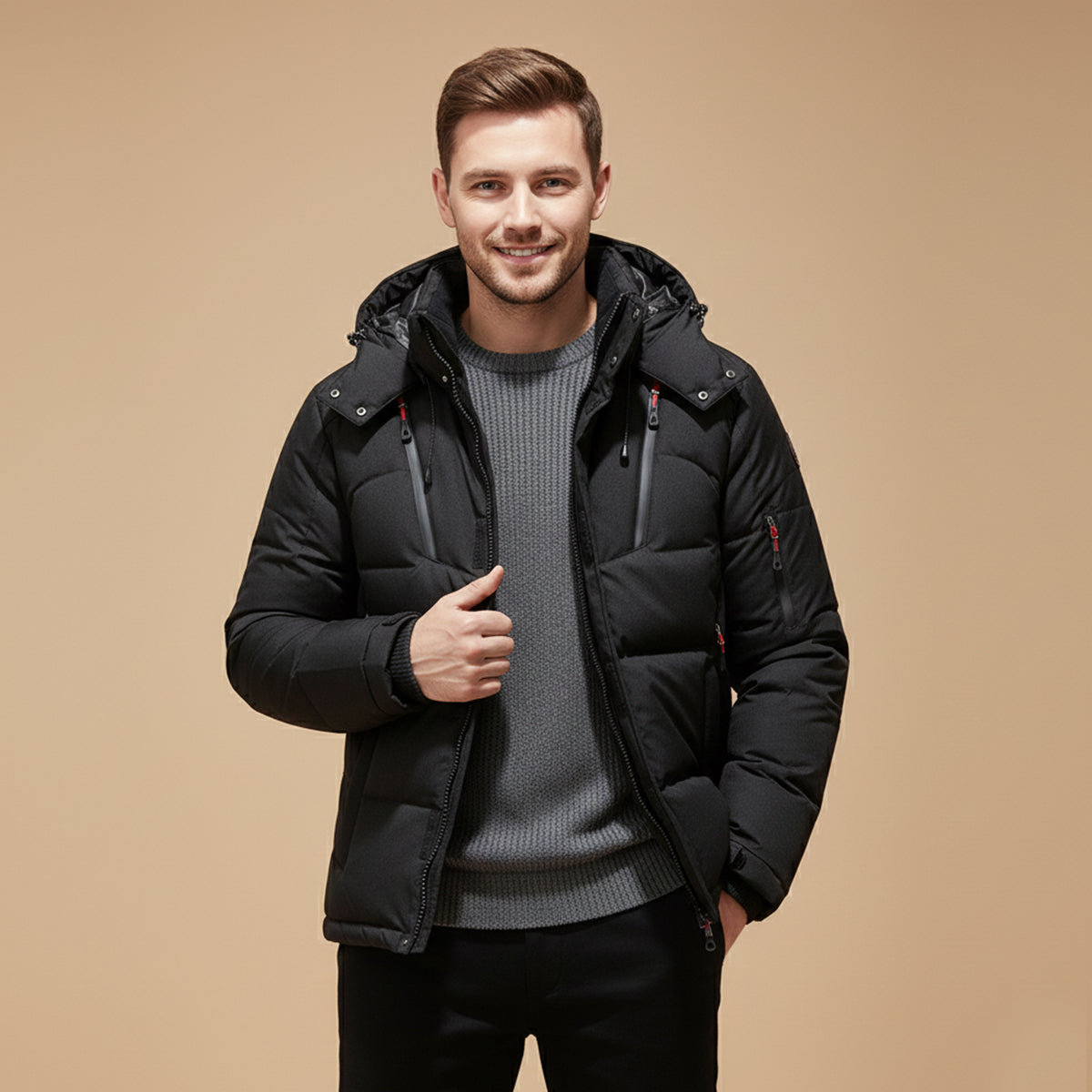 The Foxglove - Parka d'hiver isolante pour homme avec capuche
