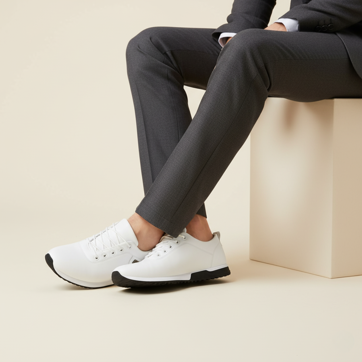 The Bond Street - Baskets Orthopédiques en Cuir pour Hommes